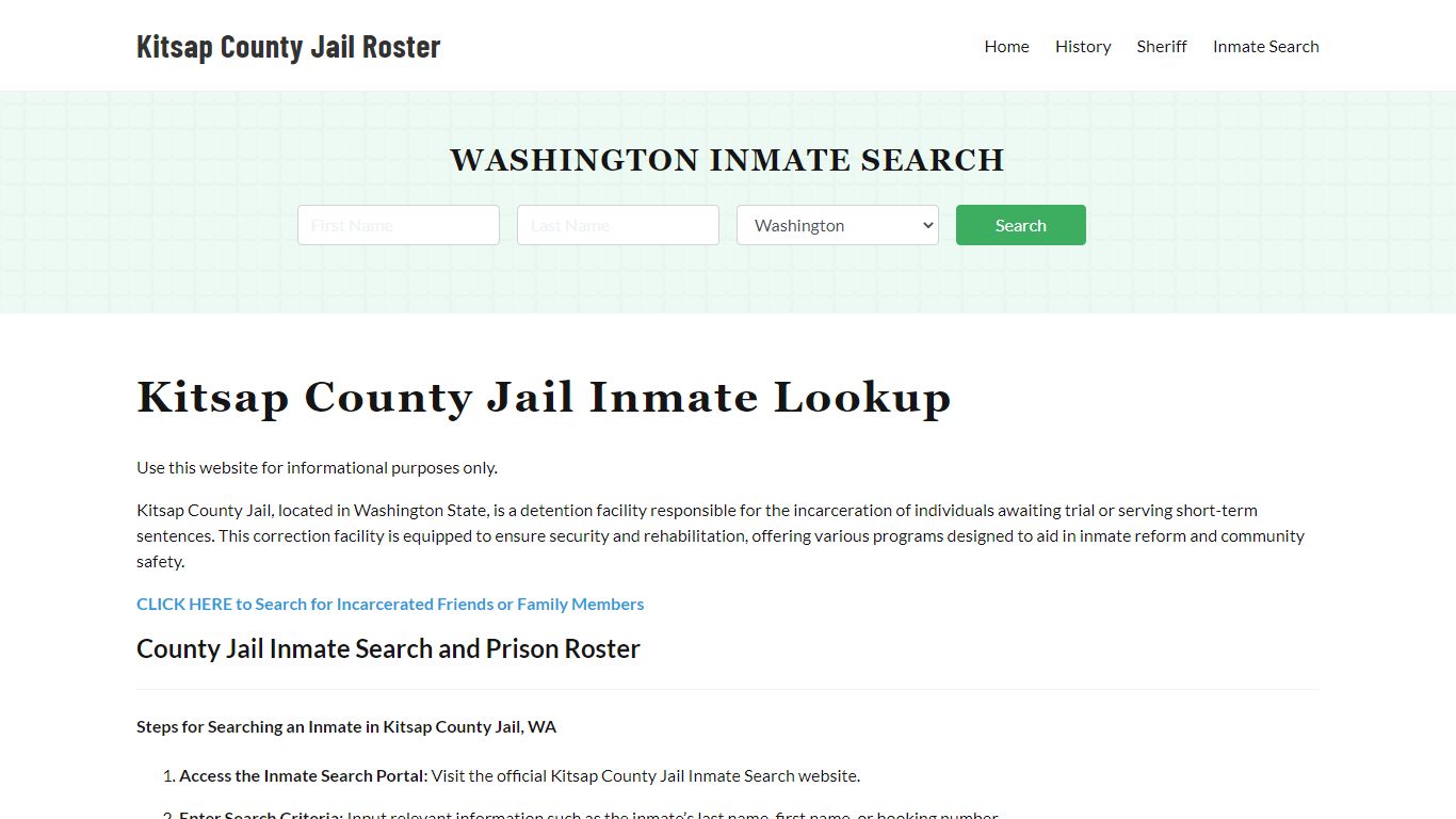 Kitsap County Jail Roster Lookup, WA, Inmate Search