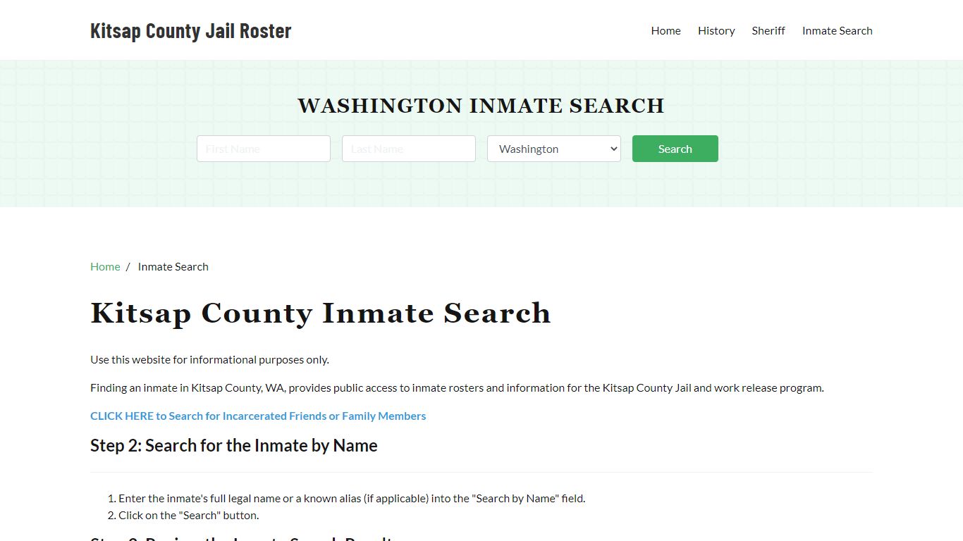 Kitsap County, WA Detainee Lookup